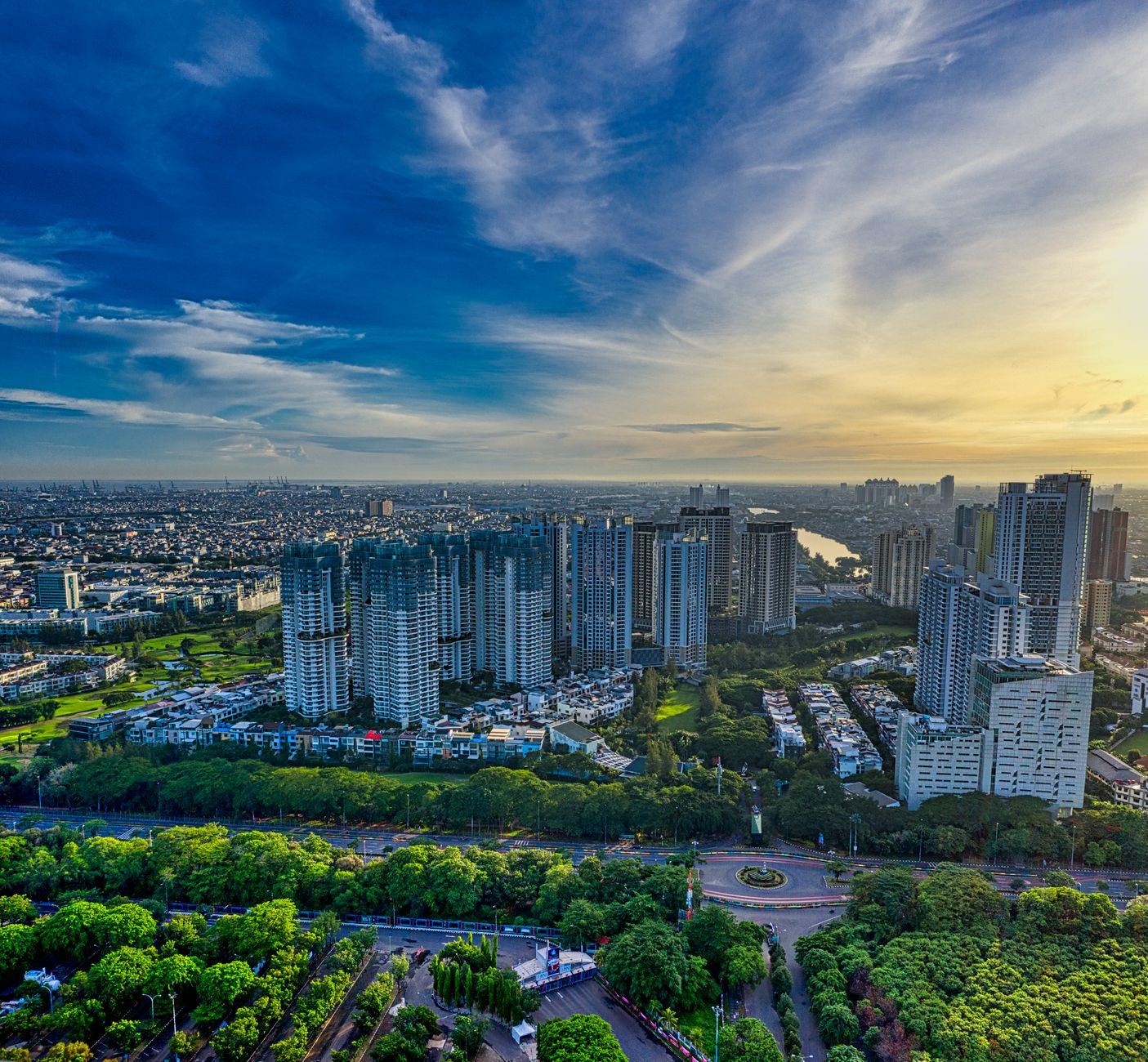 Apartemen Sky House Alam Sutera dengan pemandangan kotaJakarta